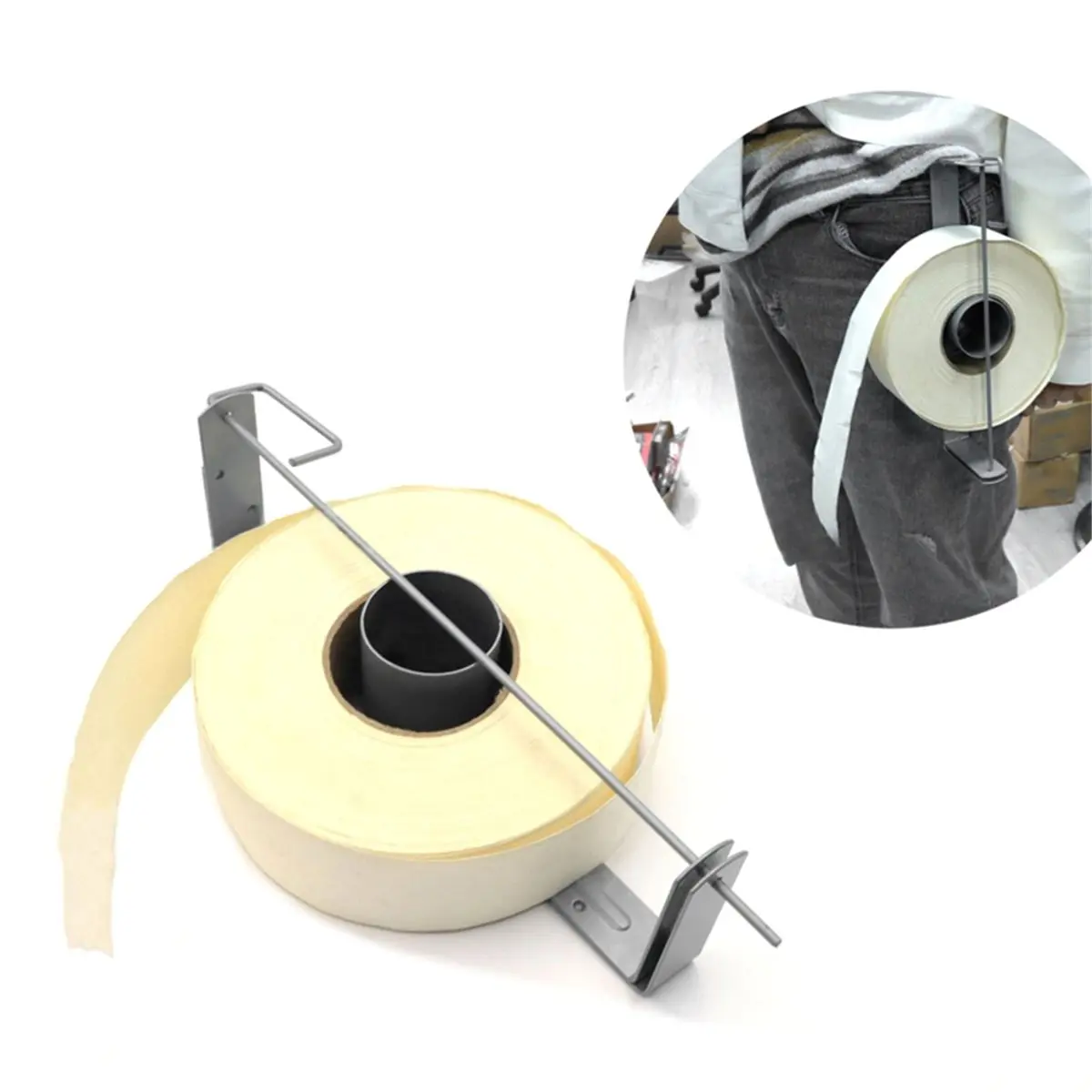 DT35BG Heavy-Duty Drywall Tape Dispenser Professional Drywall Plastering Tape Reel for 360° Rotation Metal Tool Accessories