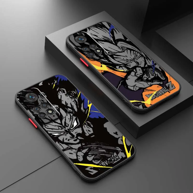 

Anime Dragon Ball Cool Saiyan Phone Case For Xiaomi Redmi 114C 13C 13 12C 11A 10A K70 K60 K50 K40 K30 K20 Frosted Translucent