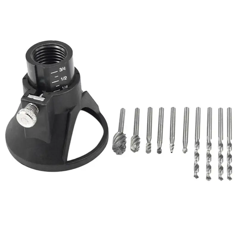 

BAAR-Electric Hand Drill Power Tools Wood Milling Burrs Cutter Set 6Pcs With Drill Dedicated Locator For Dremel Accessories