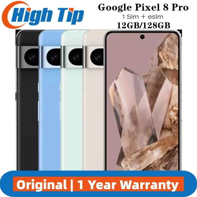 هاتف Google Pixel 8 Pro 128G ROM 5G 8pro مقفول بشاشة 6.7 بوصة Google Tensor G3 وذاكرة وصول عشوائي 12 جيجابايت وذاكرة وصول عشوائي 50 ميجابكسل ثنائي 48 ميجابكسل ثلاثيًا إلكترونيًا #1