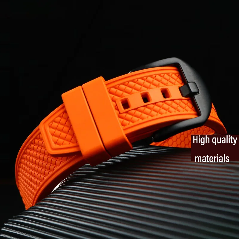 

Быстросъемный ремешок для часов из фторкаучука 20 мм 22 мм для Casio Seiko IWC Tissot Mido, спортивный ремешок, универсальный мужской сменный браслет