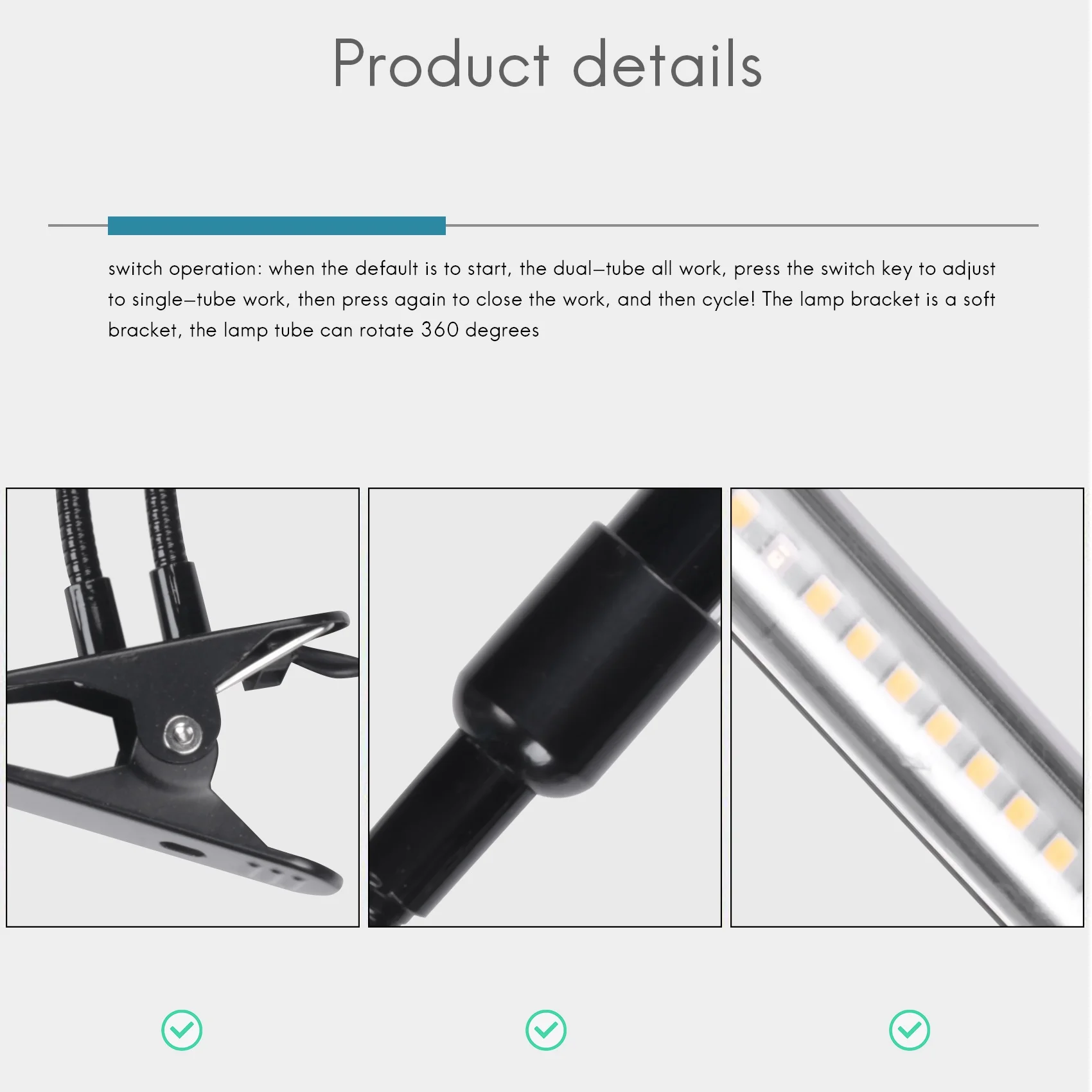 ABKO-USB LED Indoor Grow Light,40W Full Spectrum Phyto Lamps Sunlight White for Plants House Hydroponics Succulent Grow Box