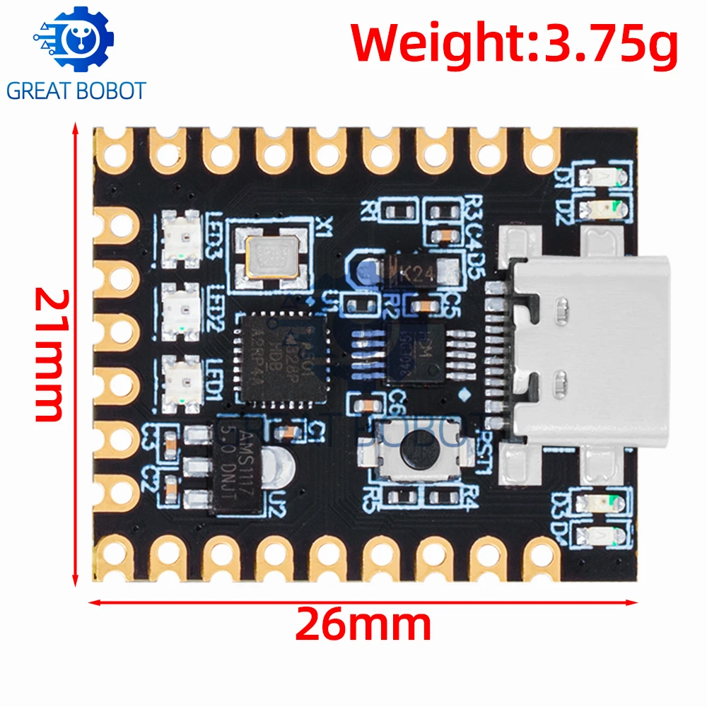 For arduino nano mini ultra small typec development board atmega328p chip ch340 serial port