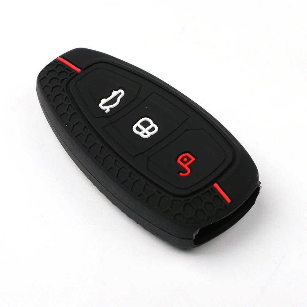 3 Button Key Cover For Ford Transit Custom Mondeo Fiesta Kuga ST Line MK3 Focus 3 Station Wagon Ecosport Case Key Protection