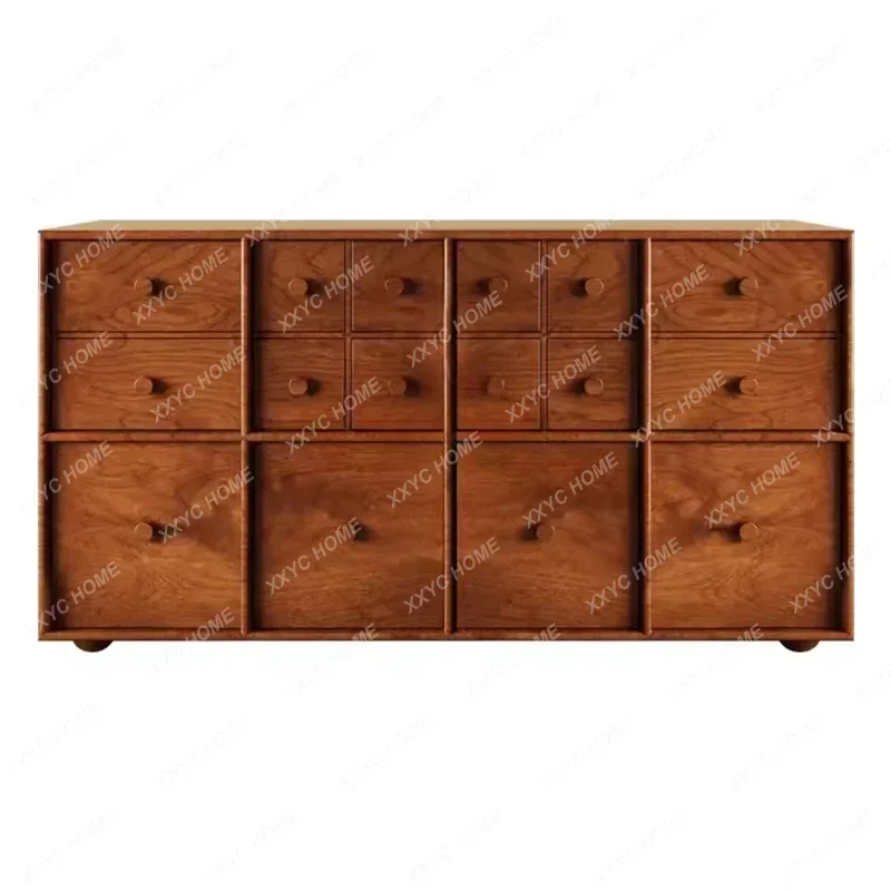 

LMedieval solid wood dining side cabinet retro i wind locker