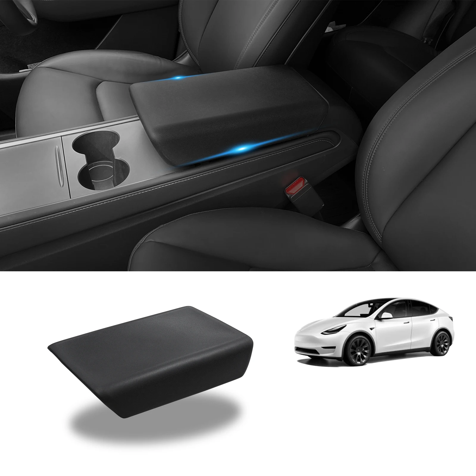 

Car Central Control Armrest Box Protective Cover For Tesla Model 3 Model Y 2022 Car Decorations Tesla Model Y 2023 Accessories