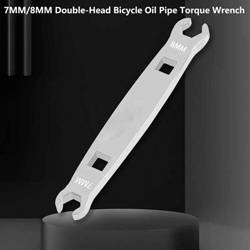 2 in 1 MTB Road Bicycle Oil Pipe Torque Wrench Oil Brake 7mm-8MM Open Pipe Locking Screw Wrench Bike Brake Locking Repair Tool