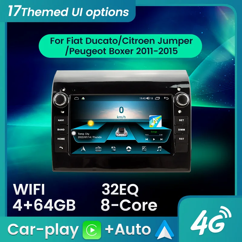 

Android 13 Autoradio Car Radio For Fiat Ducato Citroen Jumper Peugeot Boxer 2011-2015 Multimedia Player For Carplay Android Auto