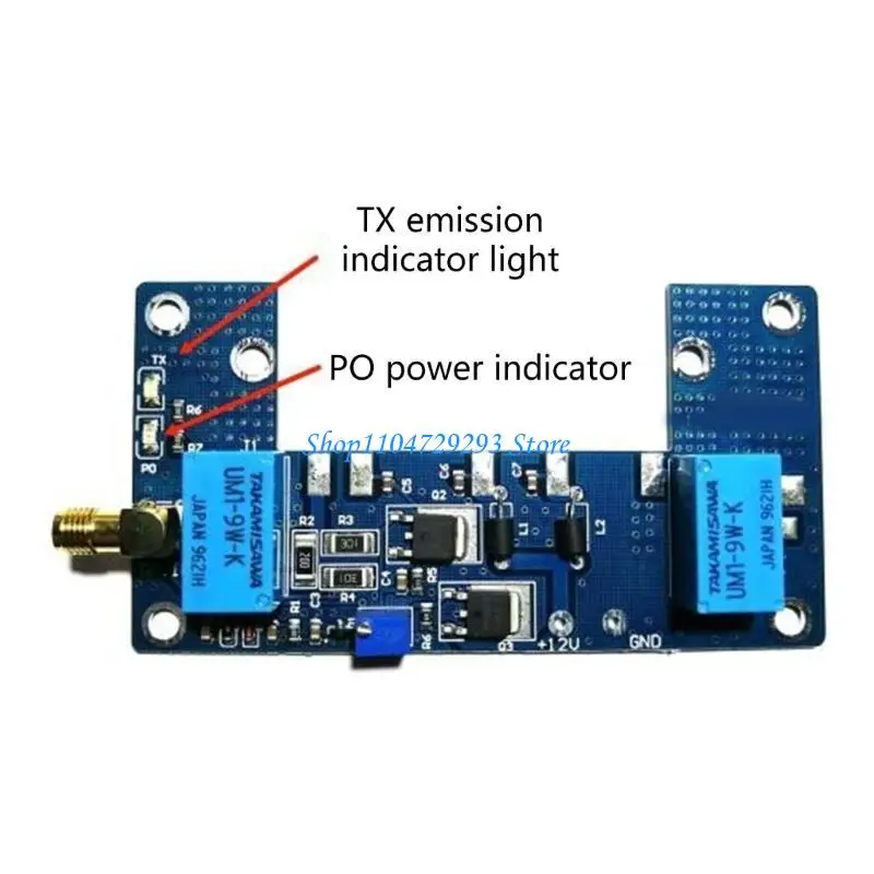 Módulo circuito transceptor placa amplificadora potência Y2GD RF para walkie talkie 1-5W