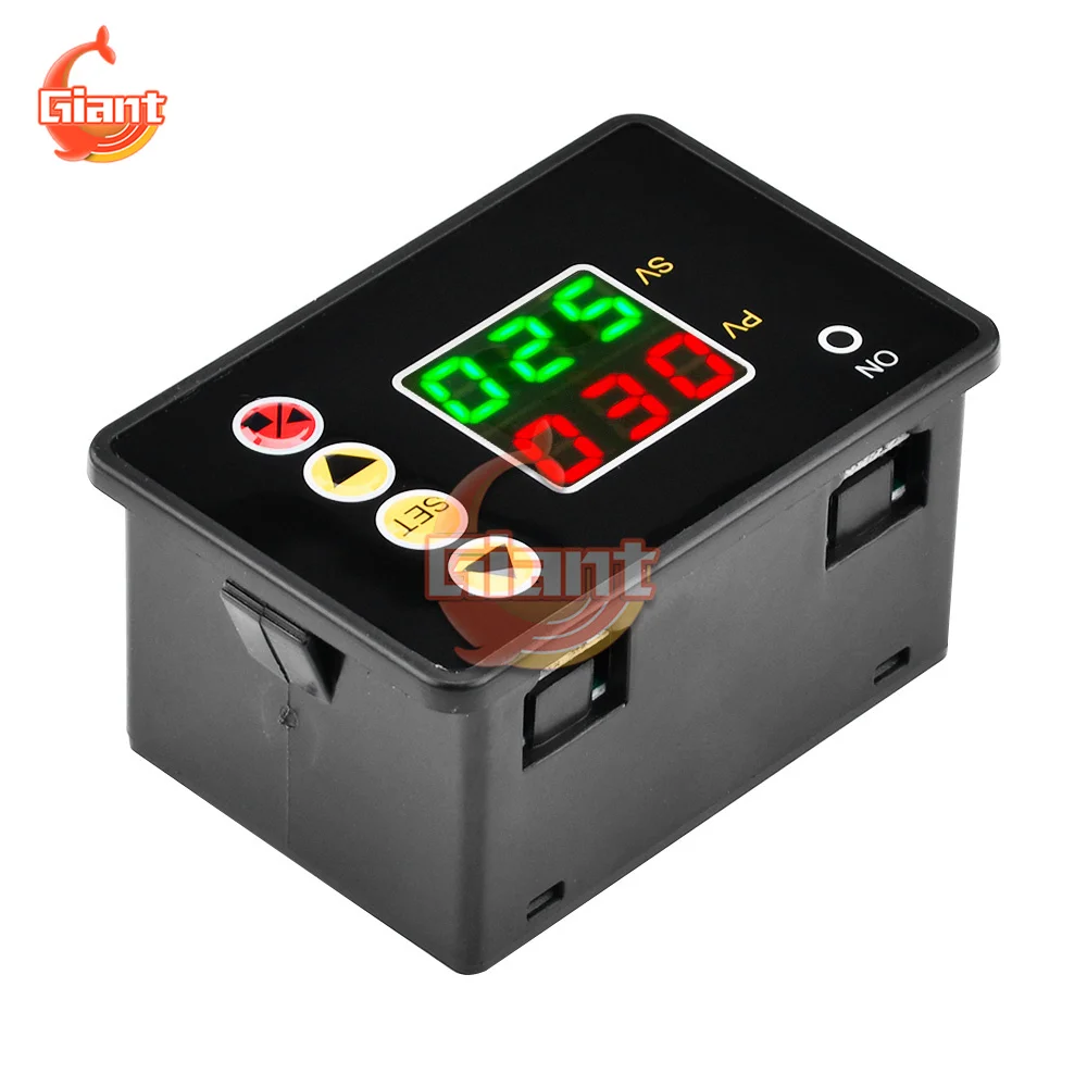 1.37 inch LCD Digital Display Microcomputer Time Controller AC 110-220V DC12V 24V Timer 0000-9999S 480W 2200W Control Module