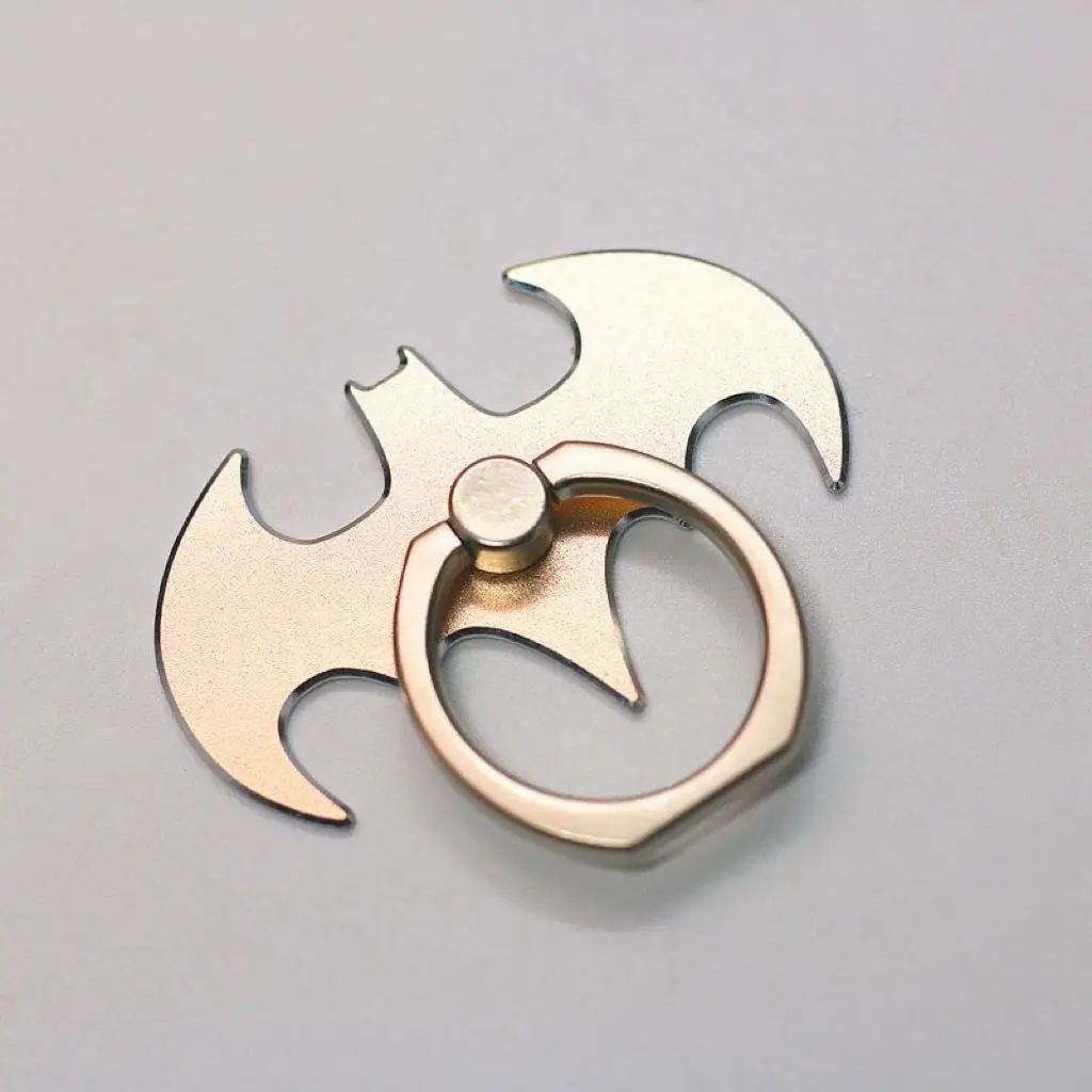 حامل هاتف معدني حامل خلفي متين ملصق قوي عالمي باتمان مضاد للسقوط حلقة معدنية كاملة مشبك حلقة هاتف دوارة