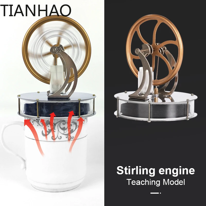 Cryogenic Stirling Engine Model Puzzle Toys Children Adult DIY Experimental Temperature Differential Machine Stirling Engine