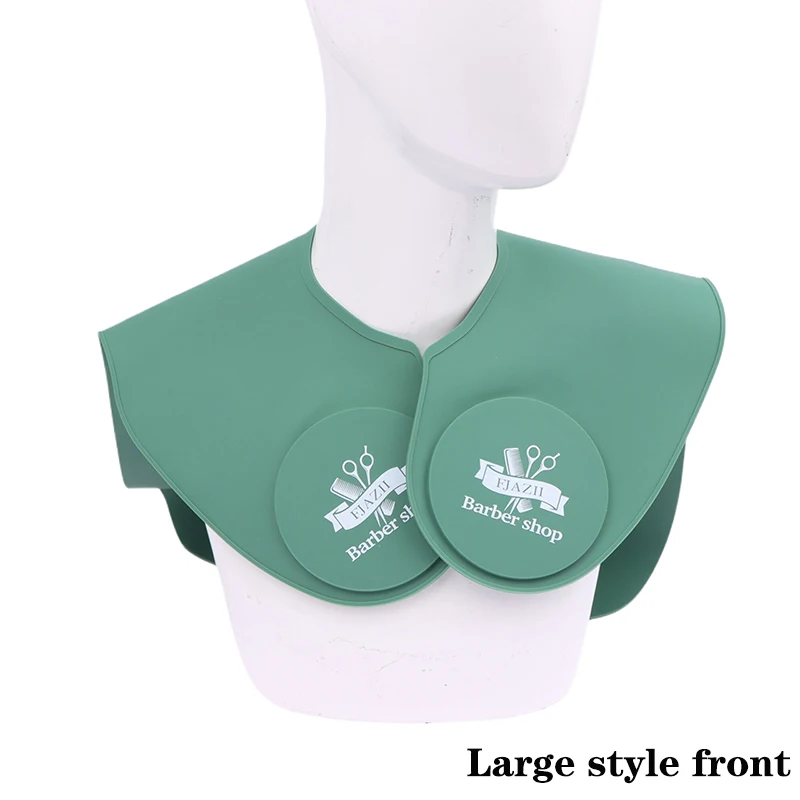 シリコンヘアカットカラー、染色ショール、理髪ケープ、ネックラップ、ガードヘアカット、ショルダーパッドスカーフ