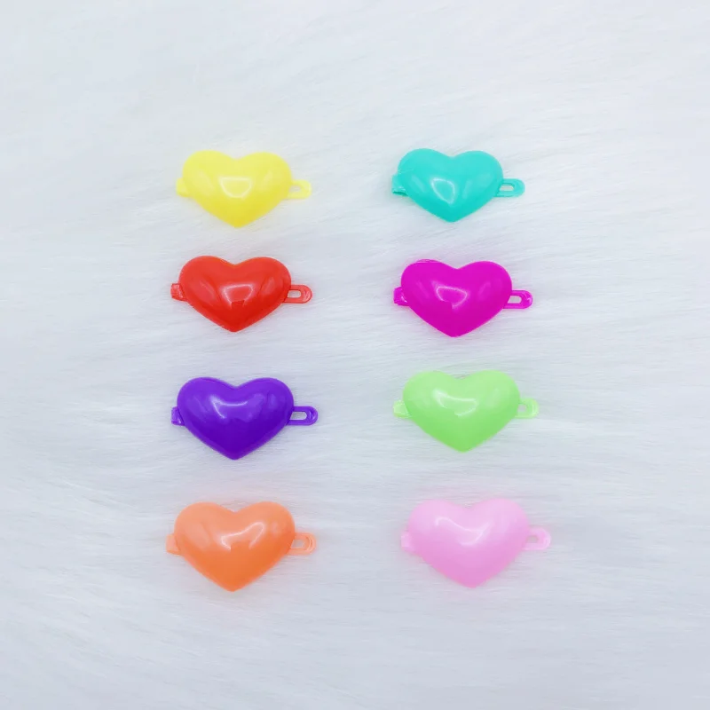 Cartoon Children's Accessories Colorful Heart Bow Tie Princess Hair Clip