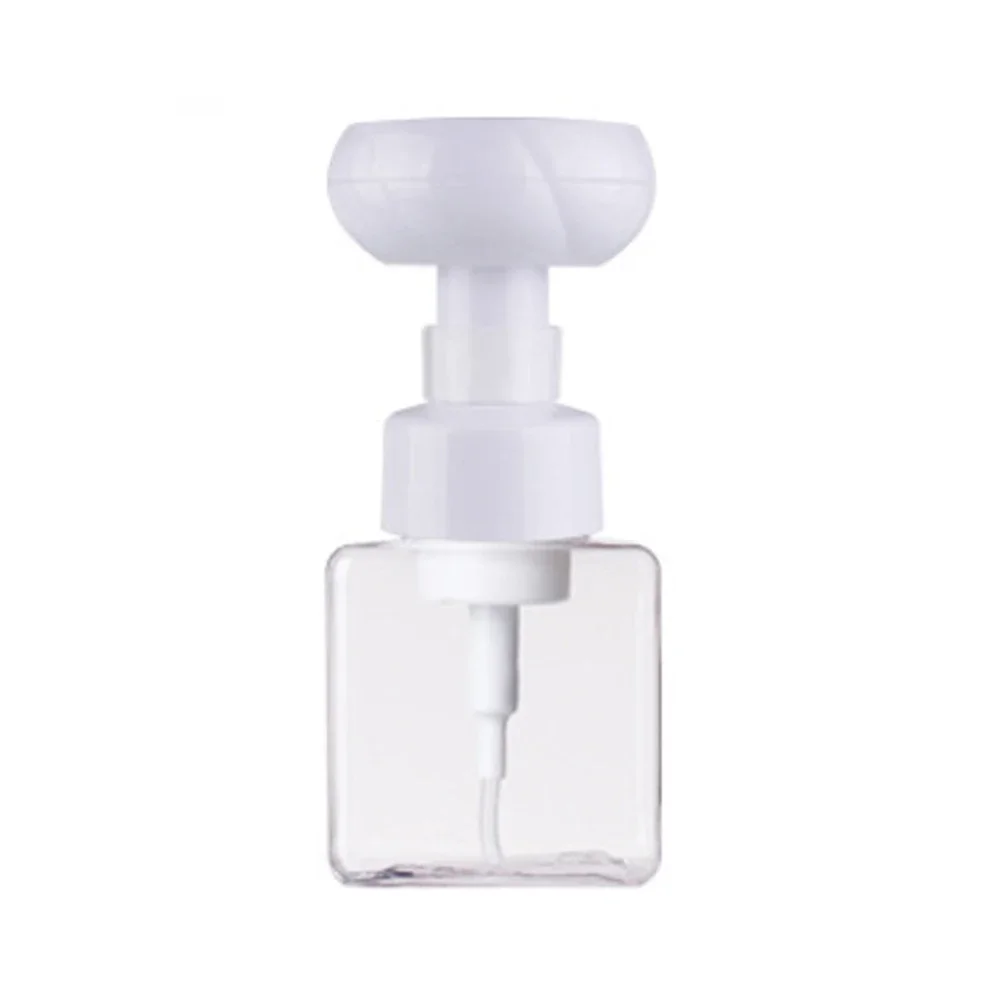 Bottle Foam Dispenser 15.7x6.7x6.8 Cm 250 Ml Bath Bubble Soap Cleaning Flower Shape Portable Recyclable Removable