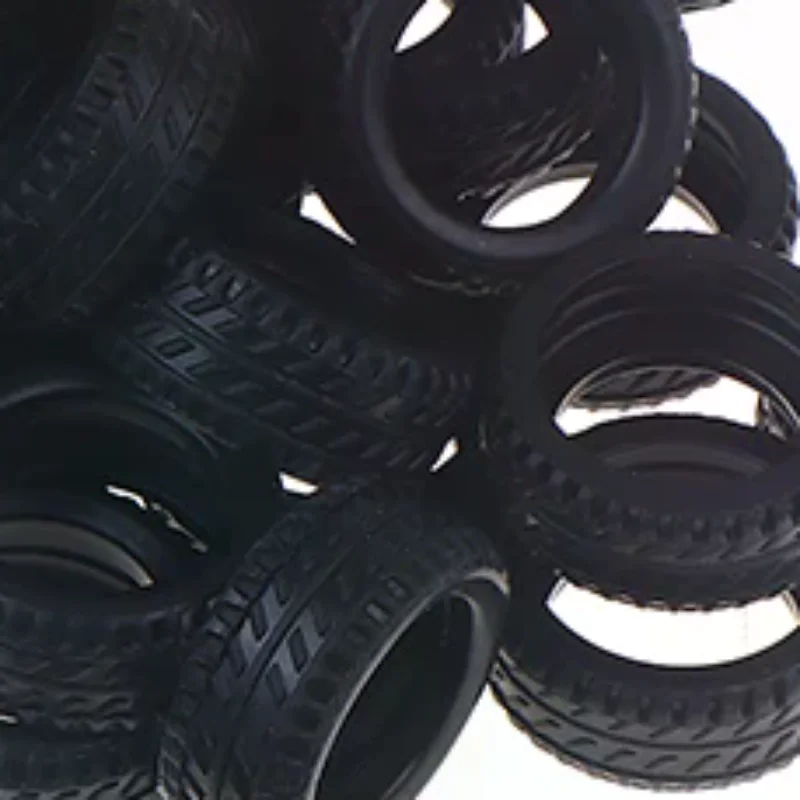 

25/50Pcs 1/32 Model Car Rubber Tire Diorama Tires Display Collection For Metal Car Display Tools 1:32 Scene Accessory