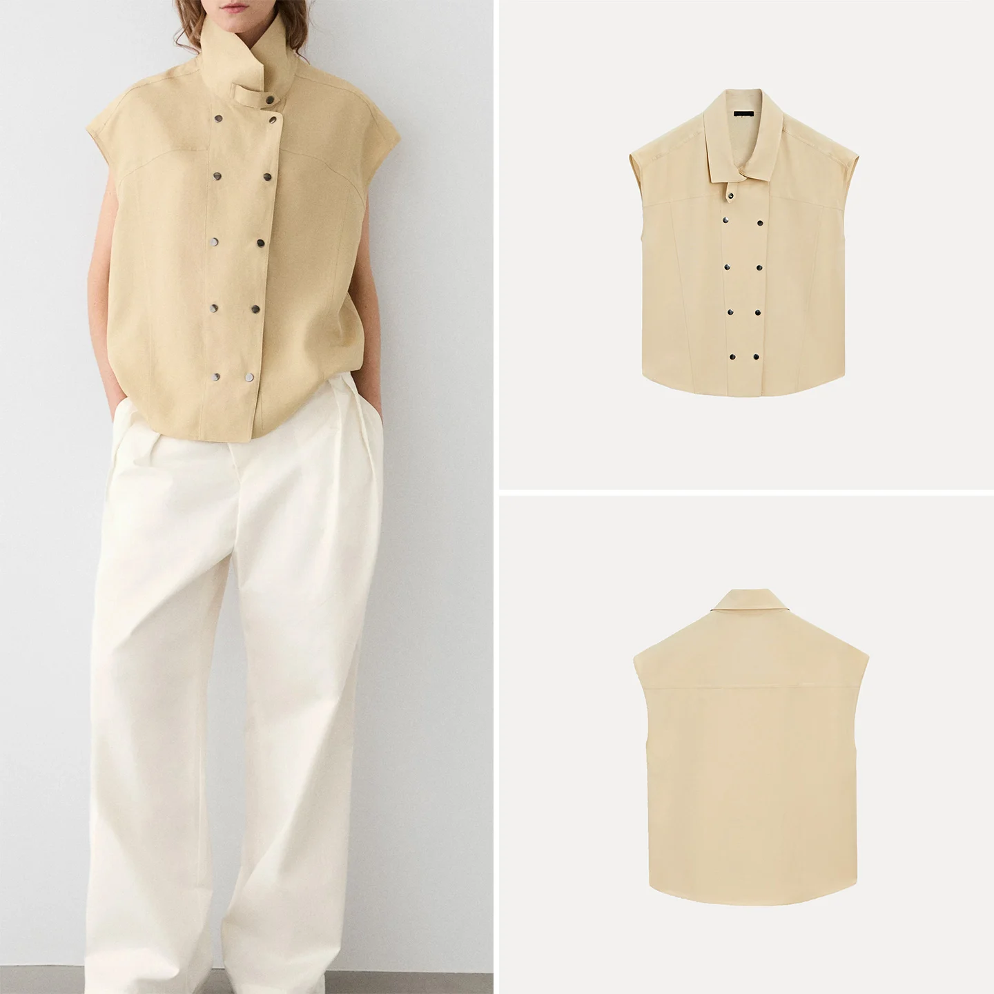 

Elegant Button-Up Shirt for Women Summer Commute Style Casual Loose Fit Short Sleeve Flip Collar No Special Function