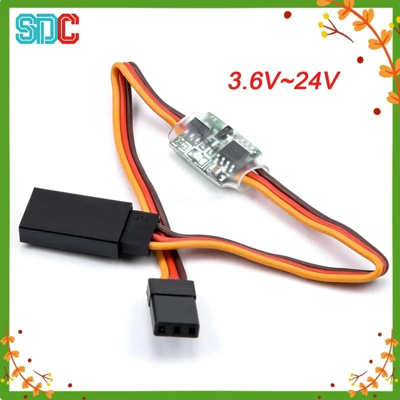 Mini Inversor de Servo, Cable Inversor de Señal de Servo, Compatible con JR Futaba 5-6V 3.6-24V para Servo RC, Avión, Coche, Barco