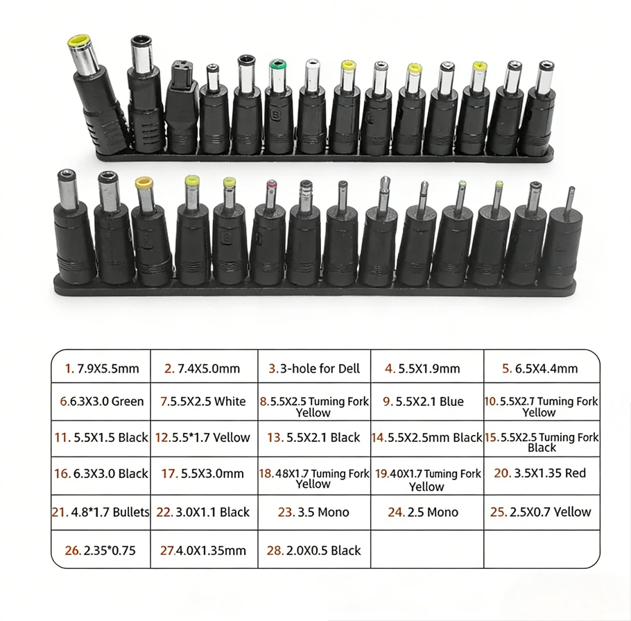 USB-C zu DC Stromverstärker-Kabel 140W Typ-C zu 5V 9V 12V 15V 20V 28V Einstellbarer Spannungsadapter Anschlusskabel für Laptop Router – Detail 8
