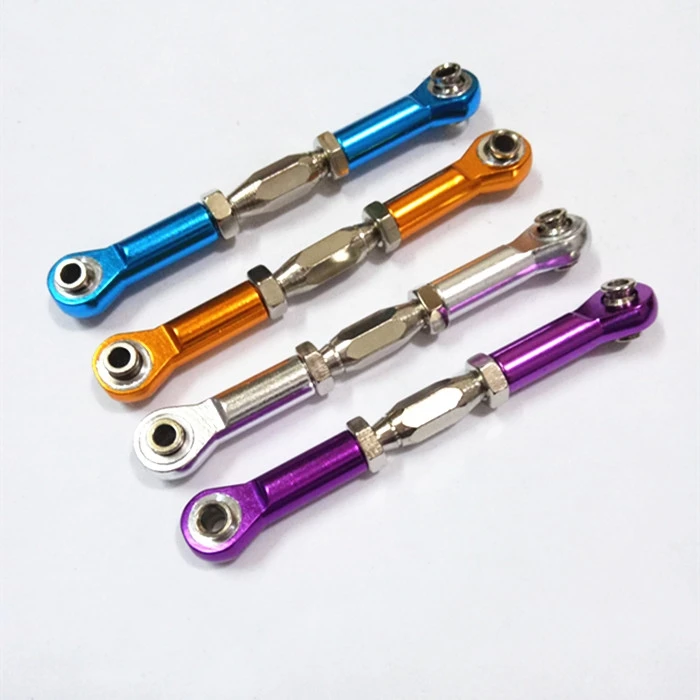 Steering Rod CNC Machined Aluminum Alloy RC Coupling Servo Rod Replacement Accessory for HSP 94111/94188 RC Car106017