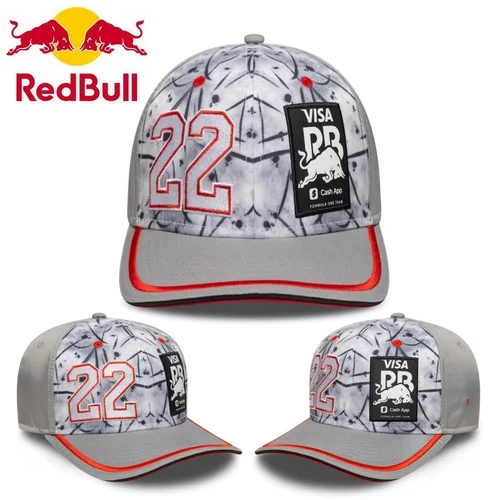 Imagen 1 del producto Nueva gorra gris Red Bull Visa Cash App RB VisaCash AppRB Team 2025 gorra oficial GP japonesa sombrero de sol Red Bull para hombres y mujeres
