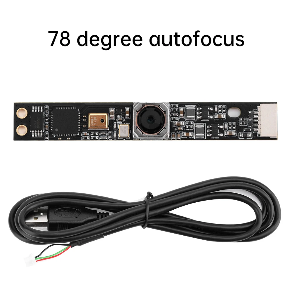 MX179 Bar-Shaped Camera Module, 8MP Autofocus HD Camera, 78/120-Degree Field of View, Driver-Free with USB Cable Included