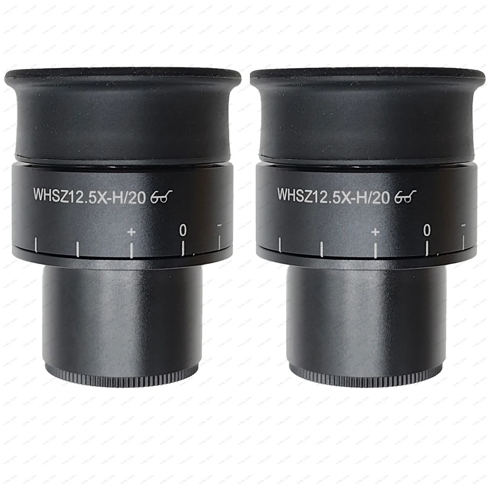 Microscope Auxiliary Eyepiece WHSZ12.5X-H/20 20mm WHSZ10X-H/22 Wild Field for Olympus Stereo Binocular Trinocular 30MM Interface
