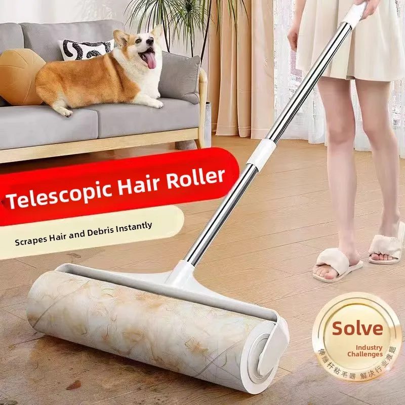 

Длинный ролик-щетка для удаления волос и пыли, большой размер, для чистки кроватей, полов и одежды