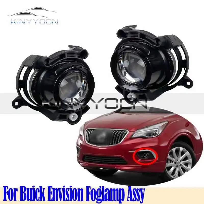 For Buick Envision 2014 15 16 17 18 19 Front Bumper Fog Light Foglight Fog Lamp Foglamp DRL Day Running Lamp Headlamp