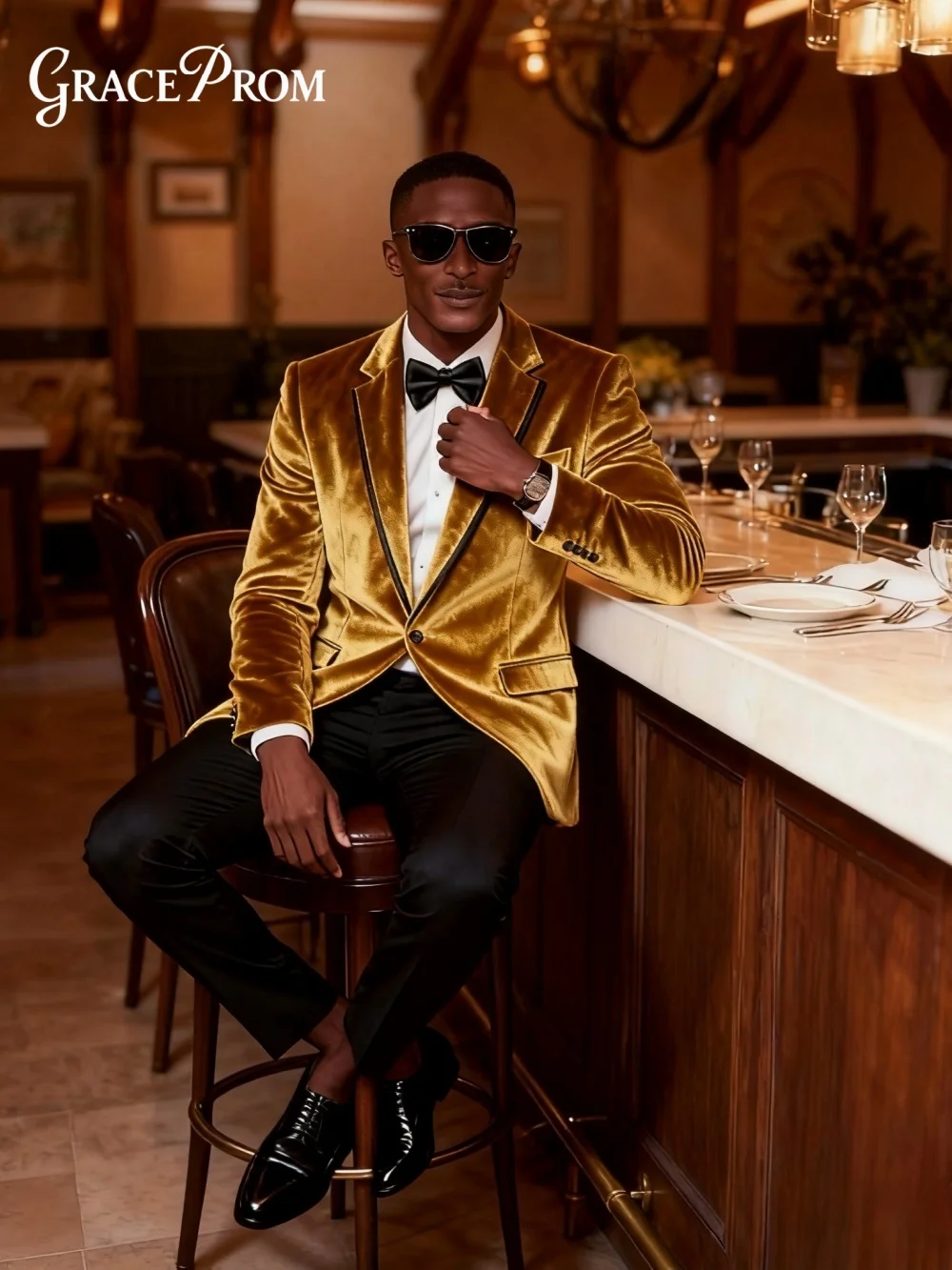 

Velvety Comfortable Notched Lapel Men's Suit Set 2026 2PCS Slim Fit Wedding Business Graduation Customized Trajes Para Hombre