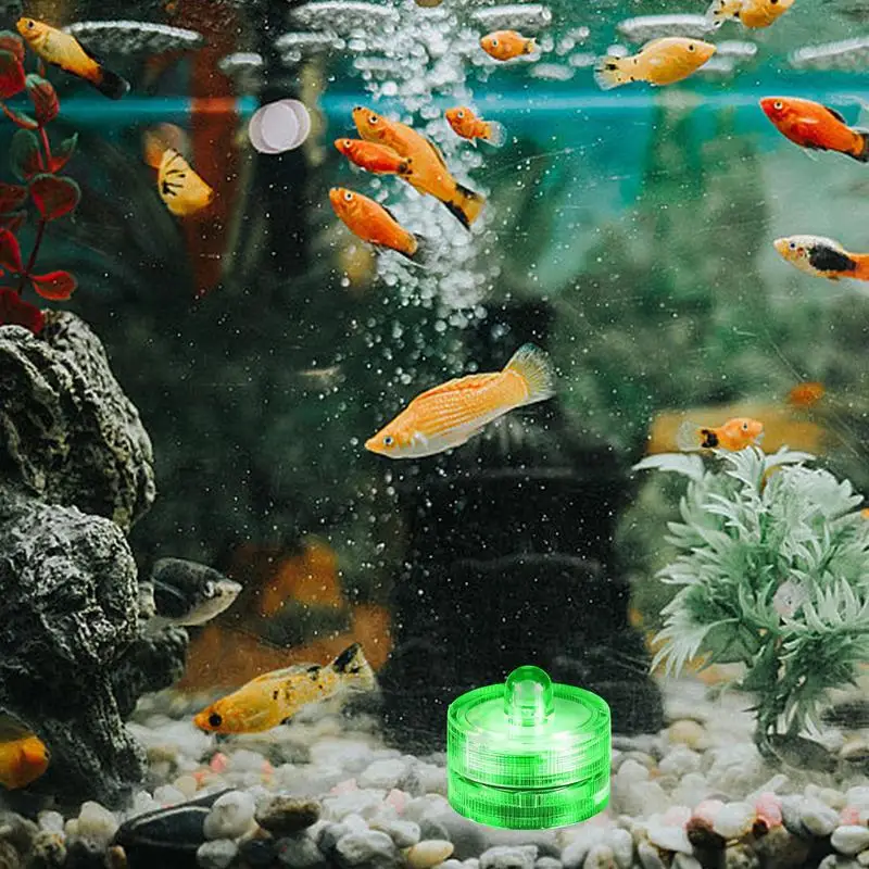 Waterproof LED Lights For Vases Bright Underwater Tea Light Candles Decorative Light For Swimming Pool Bathtub Vase Pond
