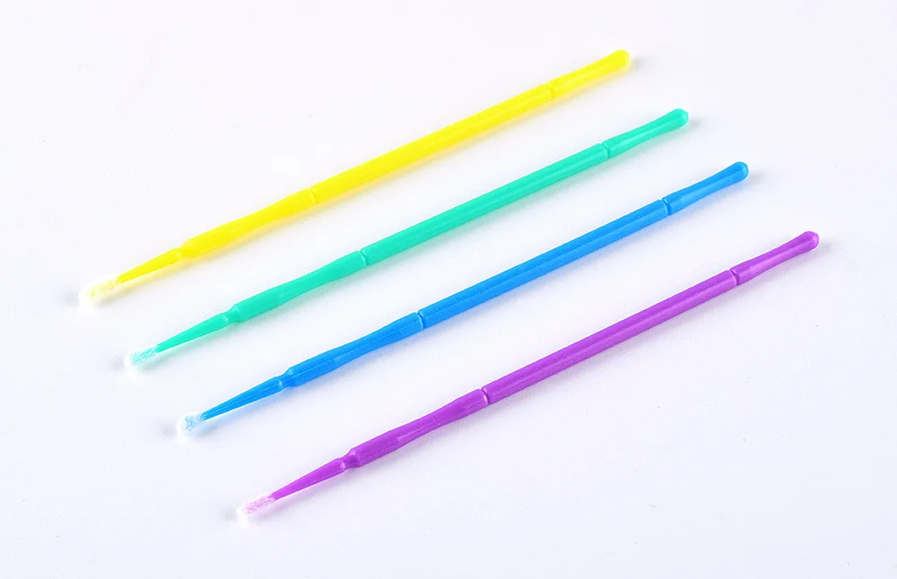 100pcs/lot Car Maintenance Tools Brushes Paint Touch-up Pen Disposable Small Tip Accessories 1.0mm Micro Cotton swabs in bags