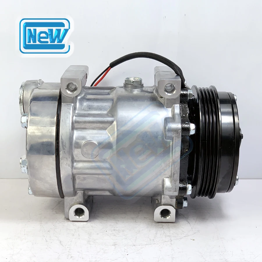 For Sanden 7H15 7S15 709 SD709 SD7H15 NEW AC Compressor For CASE/New Holland/Ford 050408093001 50408093001 8173 84448669