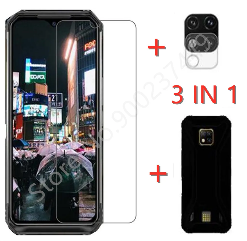 

3-in-1 Case + Camera Tempered Glass On For Doogee S95 Pro Screen Protector Glass For Doogee S95 2.5D 9H Phone Glass