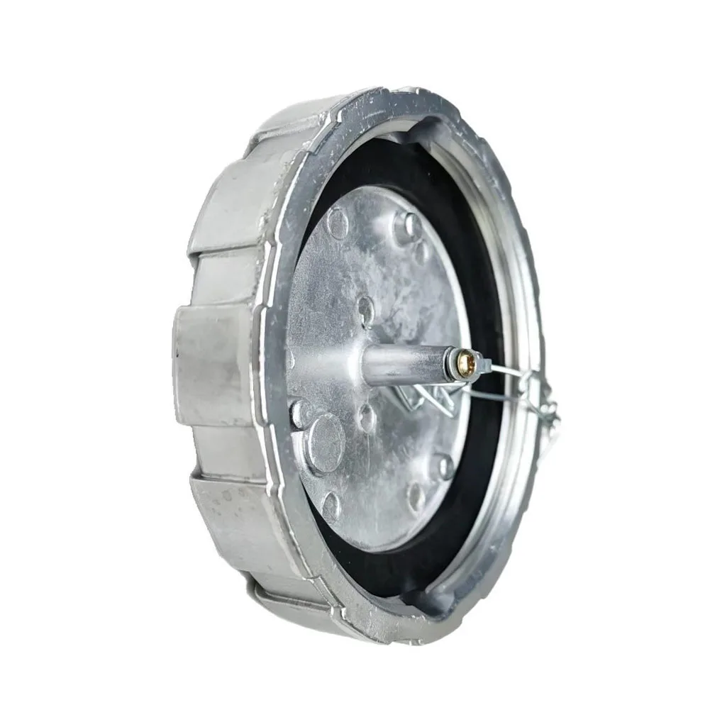 Fuel Tank Cap Cover for Kenworth For Trucks Non Locking Non Vented Metal Fuel Cap Direct Replacement Silver Finish
