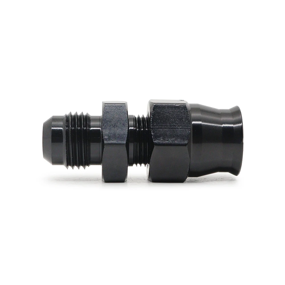 Universal Aluminum Fuel HardLine Fitting AN6-3/8 5/16 Female Flare Adapter Connector Tubing with Brass Insert Car Accessories