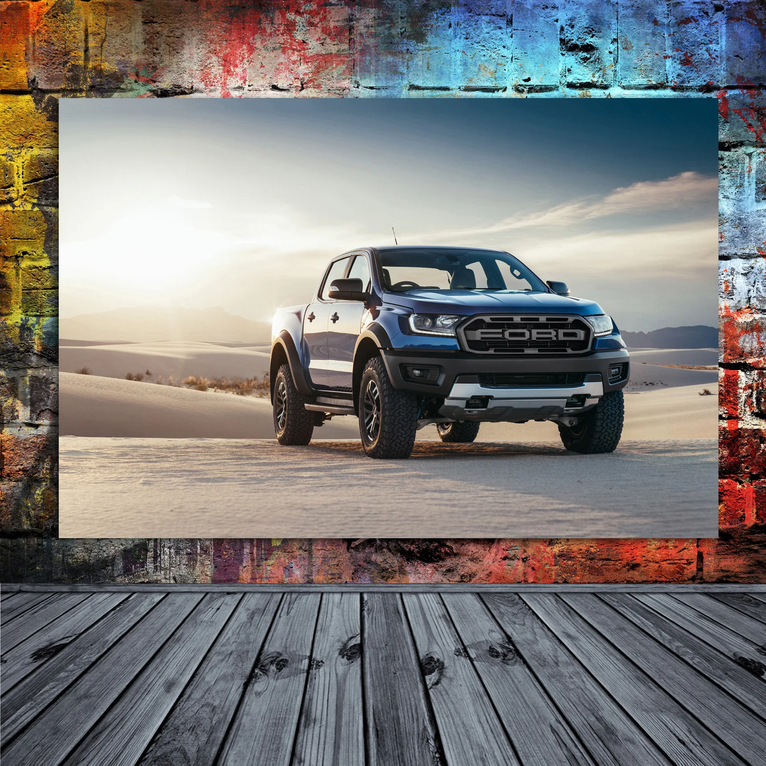 Supercar Posters Picture Fords Ranger Raptor Pickup Canvas Printed Wall Art Modern Home Decor Room Decorations