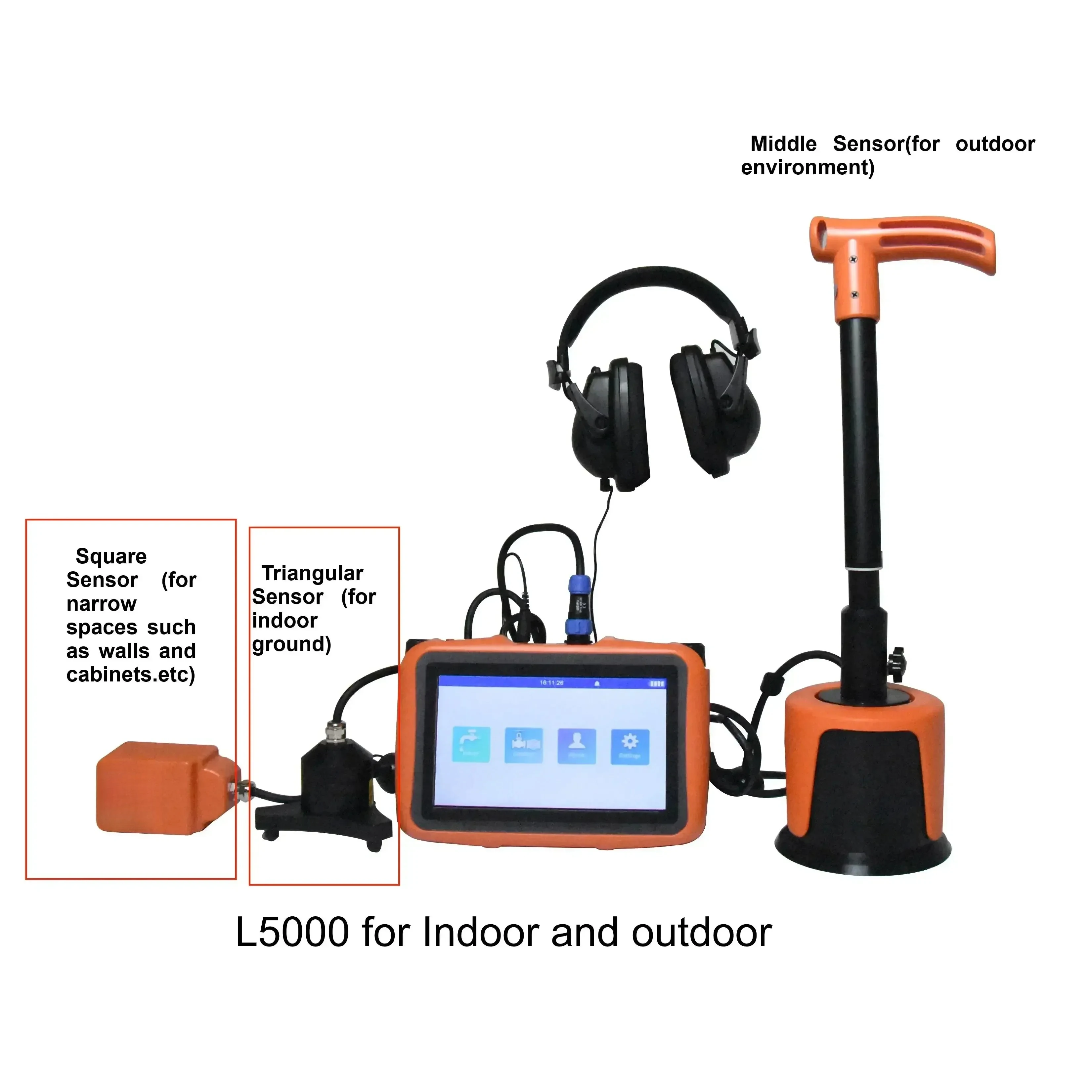 L5000 High Sensitive Water Leak Detector OEM Professional Underground Water Leak Detection Equipment
