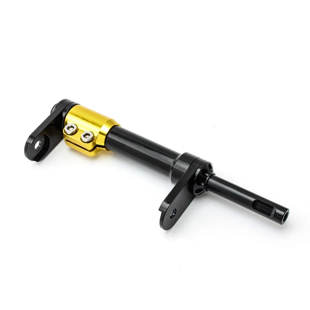 

1Set Bicycle Telescopic Rod Aluminum Alloy Folding Bike Extension Bar Smooth Rolling Easy Push Wheel for Modification