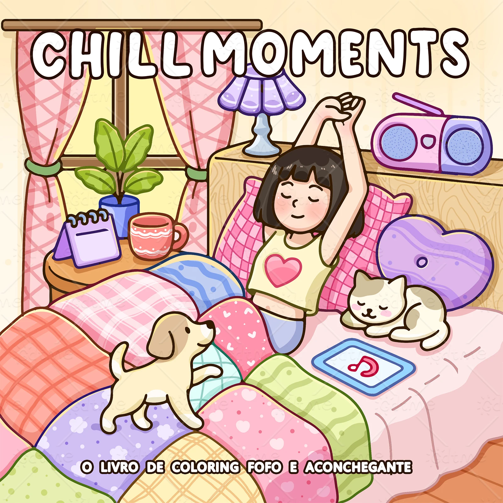 CHILL MOMENTS Libro para colorear para adultos con lindas actividades diarias acogedoras para la relajación (coloración de espacios acogedores)