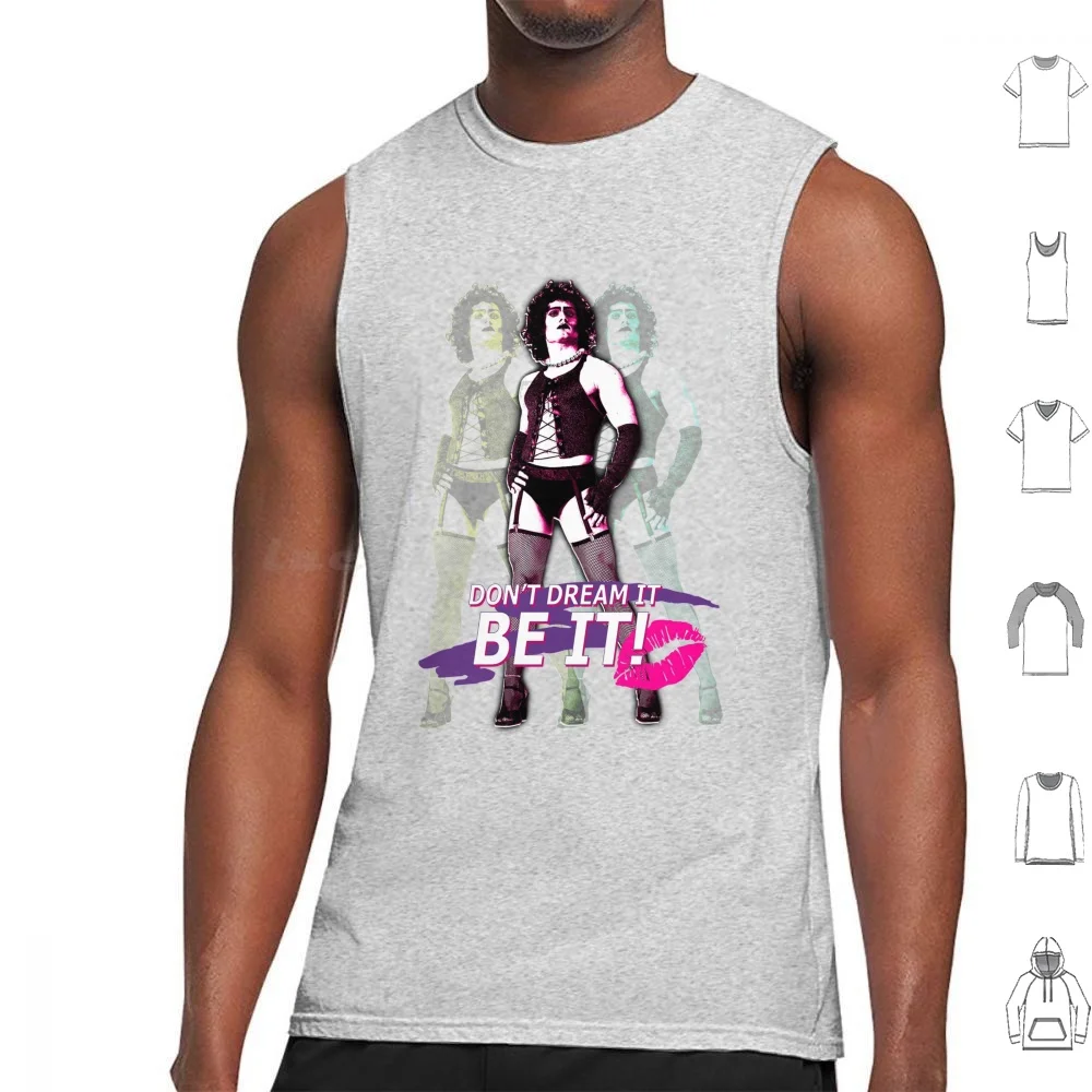 

The Horror Picture Show-Don't Dream It Tank Tops Print Cotton The Horror Picture Show Dammit Janet Brad Riff Raff Magenta