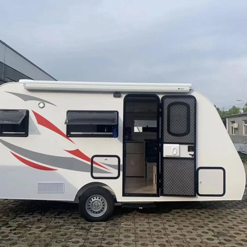 باب بديل مقاوم للماء على الطراز الأمريكي RV - باب RV بقفل يدوي بلمسة نهائية سوداء قياسية أمريكية