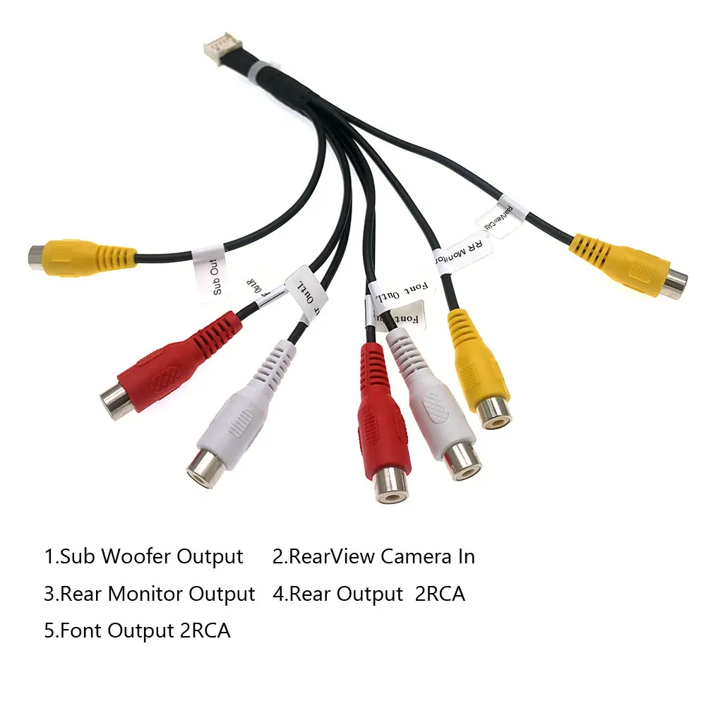12Pin Car Radio Audio RearView Camera Cable for PIONEER AVH240EX AVH241EX DMH130BT DMH240EX 241EX DMH340EX DMH341EX 342EX 450EX