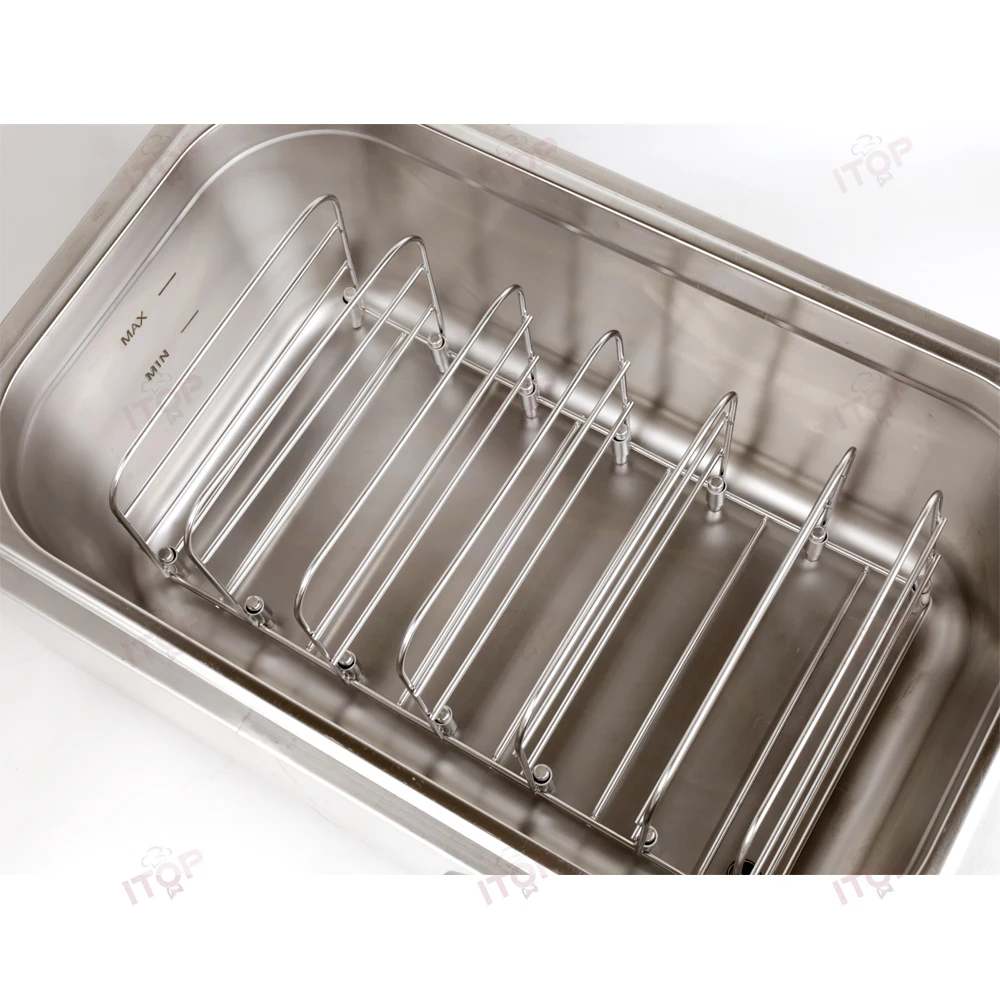 ITOP 13L/ 20L Sous Vide Cooker Kommerzieller Slow Cooker mit Gestellen Thermosirkulatoren 40–95 ℃   Timer 0~99 Stunden