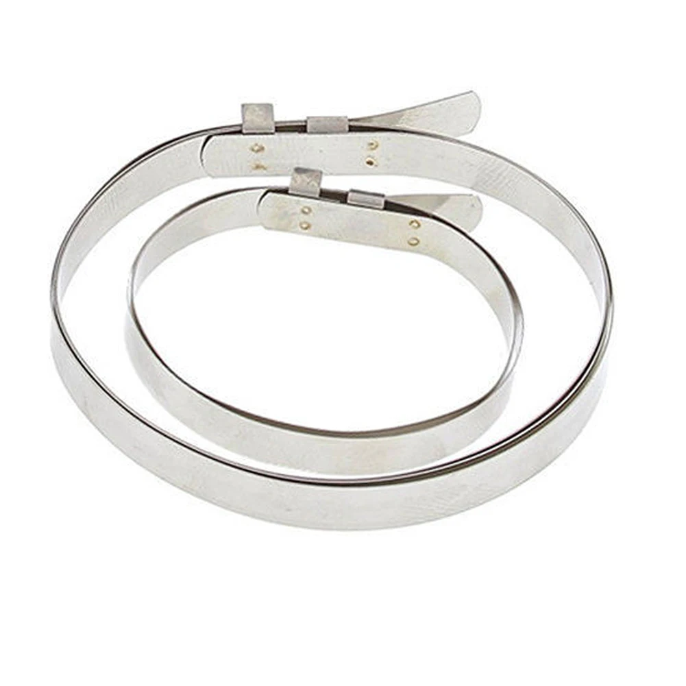 10Pcs/Set Stainless Steel Cable Ties Zip CV Boot Clips Exhaust Wrap Coated Locking Metal Multifunctional Locking Cable Ties