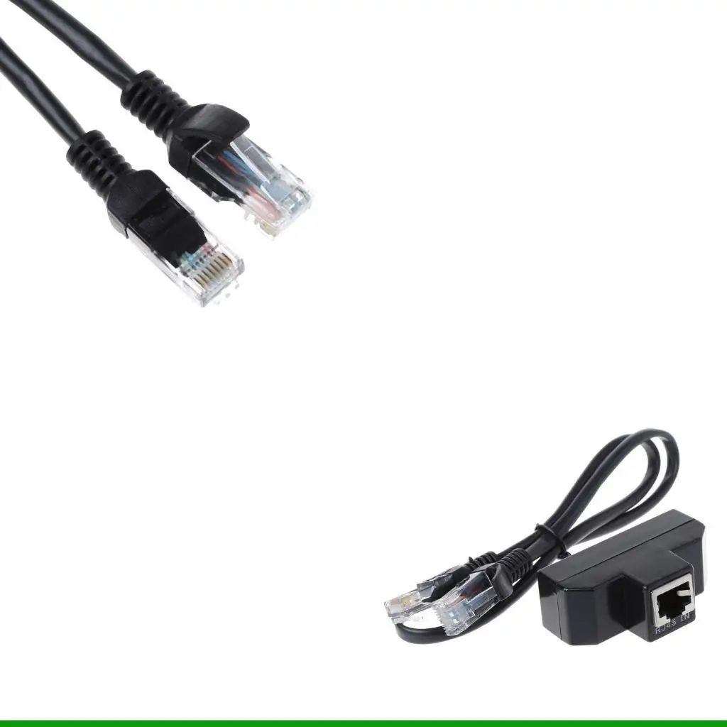 U55C RJ11 6P4C Female To 4 Ethernet RJ45 8P8C Male F/for M Adapter Converter Cable Phone