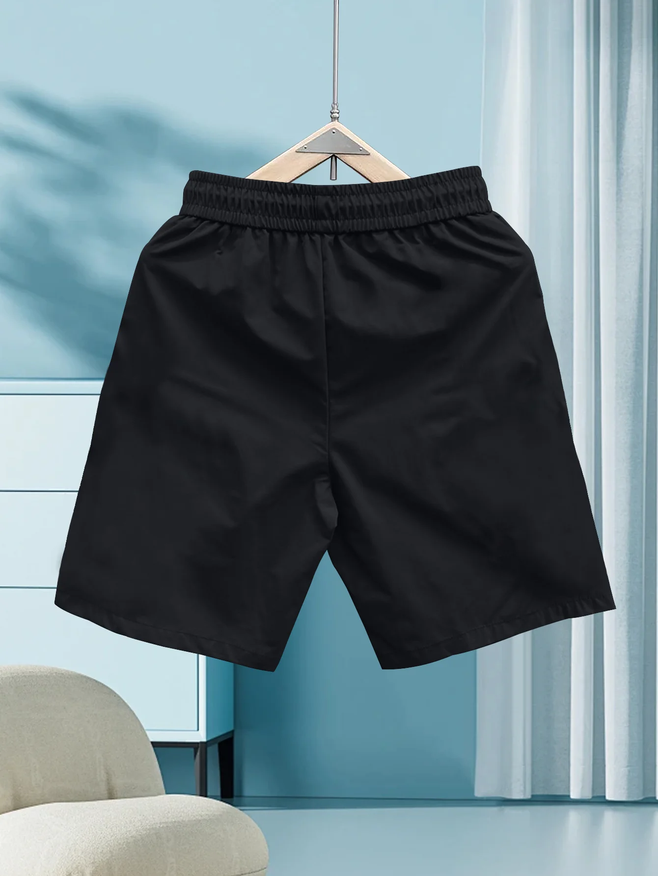 شورت رجالي كاجوال بنمط هندسي تجريدي. فضفاض مناسب، مثالي للأنشطة الخارجية والعطلات، شورت رياضي #4