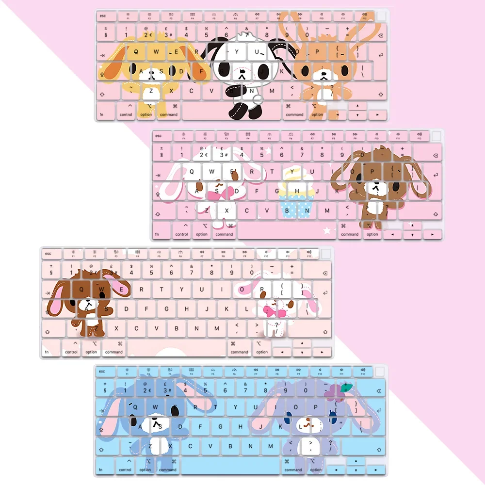 

Sugarbunnies EU Layout Color Print Soft Silicone Keyboard Cover For Macbook 2020 Air A2179 A2337