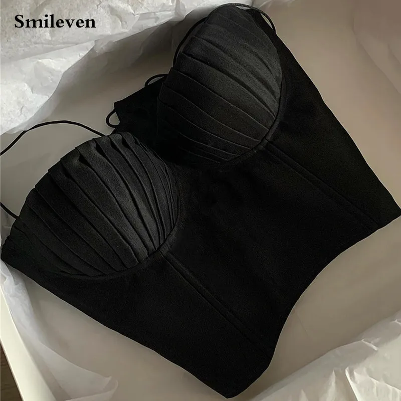 Smileven Simple Black Sweetheart Corset Shapewear For Formal Evening Dress Prom Dresses Elegant  Evening Party Gowns 2022