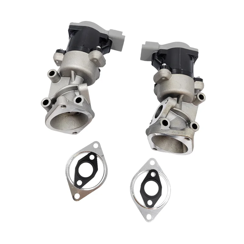 Image of Rechtes und Linkes Abgasklappenset LR018323 LR018324 LR009809 LR009810 Für Land Rover Discovery4 3 L319 2.7TDV6 276DT